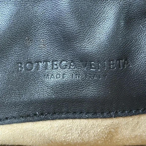 Bottega Veneta Intrecciato Trimmed Large Black leather Bag, Dustbag, Made Italy - Picture 13 of 17